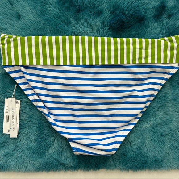 BLEU ROD BEATTIE Banded Fold Over Hipster Bikini Bottom Size 12 - Picture 11 of 13